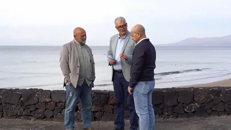 Ulpiano Calero, Jos&eacute; Juan Cruz y Nicol&aacute;s Saavedra.