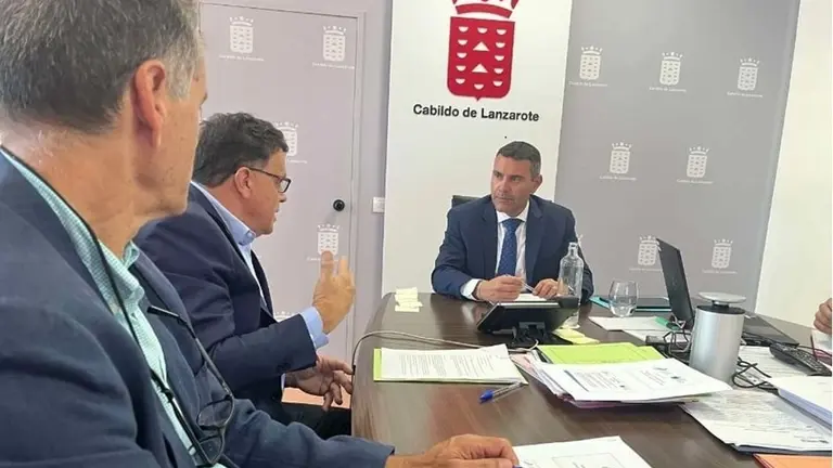 Oswaldo Betancort, Domingo Cejas y Manuel Miranda.