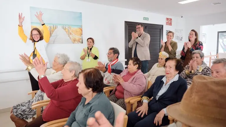 Isidro P&eacute;rez en el Centro de Respiro Familiar.