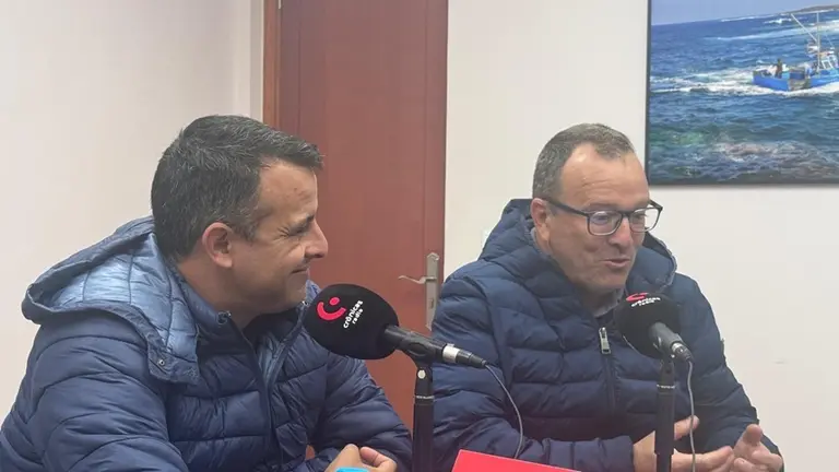 Omar Vi&ntilde;as junto a Noli Peraza durante el desarrollo del programa especial del sector primario.