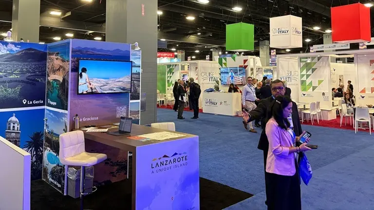 Stand de Lanzarote en la Seatrade Cruise Global.