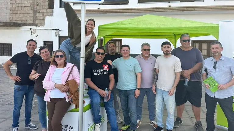 parte de los militantes de NC-BC en Argana Alta