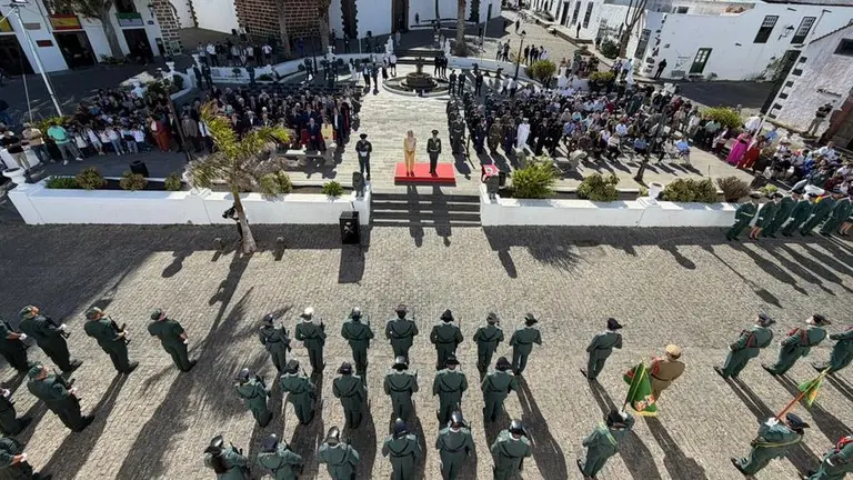 Celebraci&oacute;n del aniversario de la Guardia Civil en Teguise.