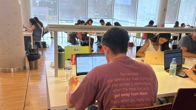 Estudiantes de Yaiza en la Complutense de Madrid.