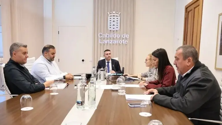 Integrantes del Consejo de Gobierno del Cabildo de Lanzarote en una imagen de archivo.
