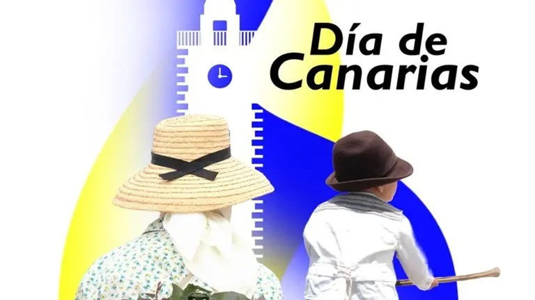 Cartel del Dia de Canarias en San Bartolom&eacute;.