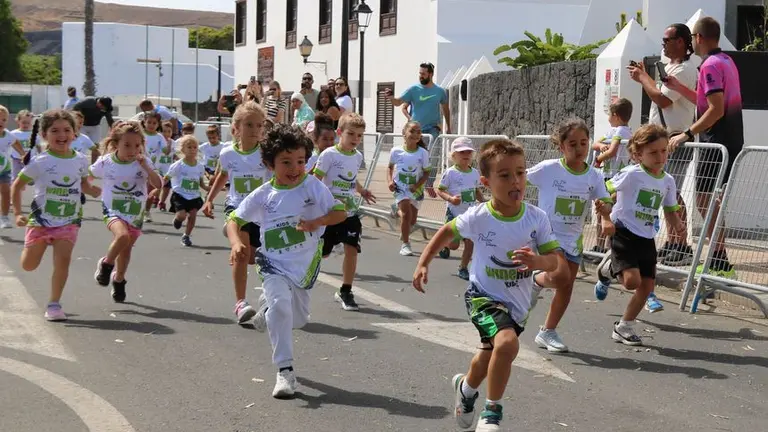 Imagen de los prebenjamines que participaron en la bonita prueba