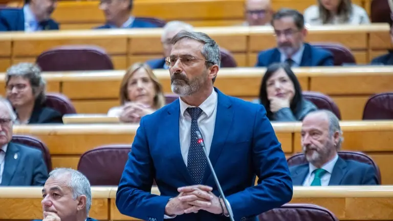 Pedro San Gin&eacute;s en el Senado.