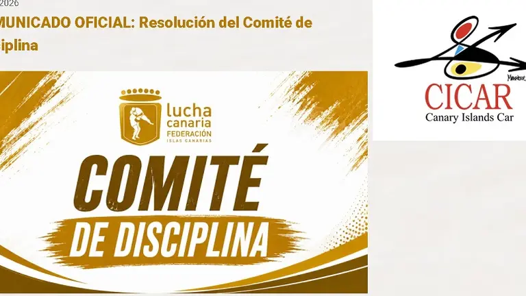 Imagen del comunicado oficial de la Federaci&oacute;n de Lucha Canaria. 