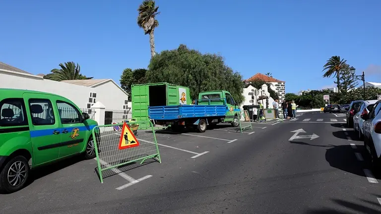 Obras en casa Ajei y calle Arrecife.