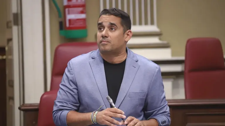 Yoné Caraballo en una intervención parlamentaria.