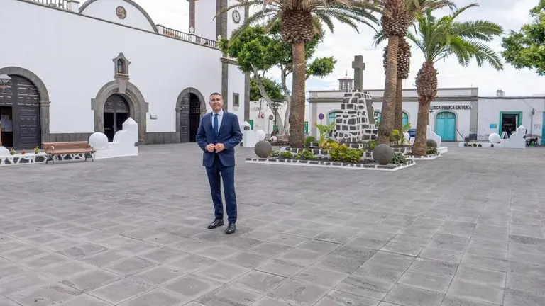 Oswaldo Betancort en la Plaza de Las Palmas.