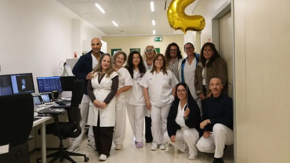 Imagen de los trabajadores de la unidad.