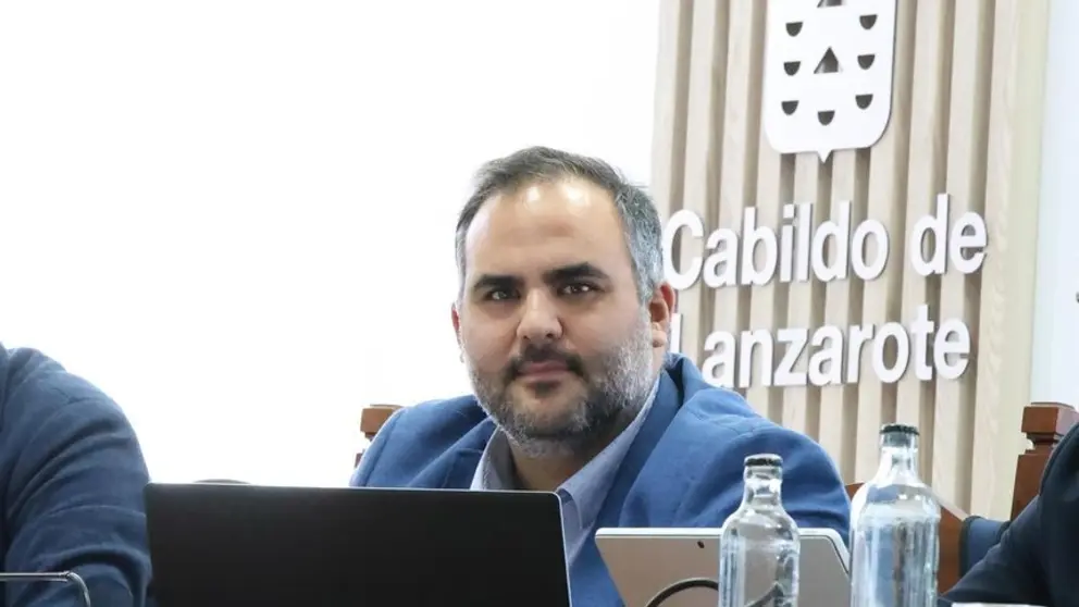 Samuel Mart&iacute;n en un encuentro en el Cabildo