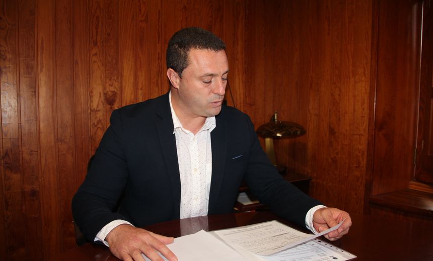 El alcalde de Yaiza, Óscar Noda