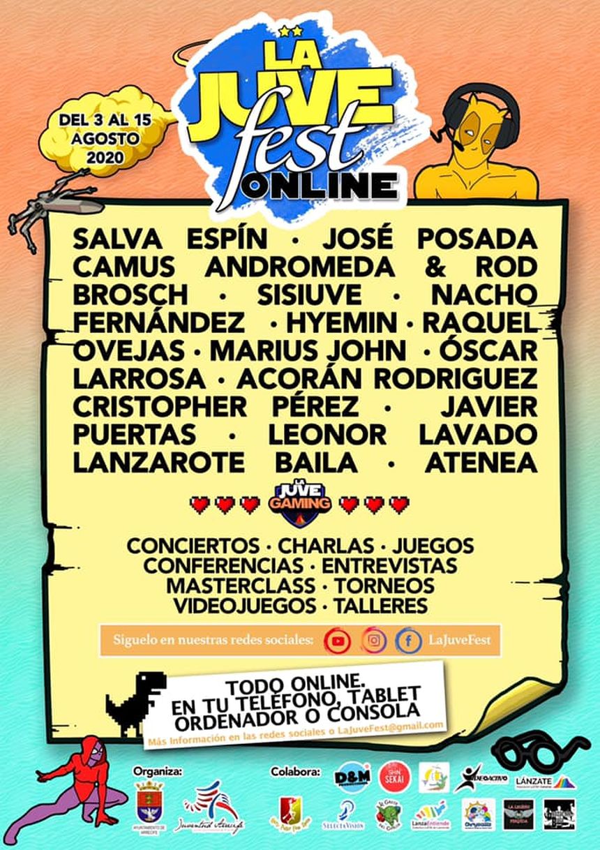 Participantes de la Juve Fest On Line