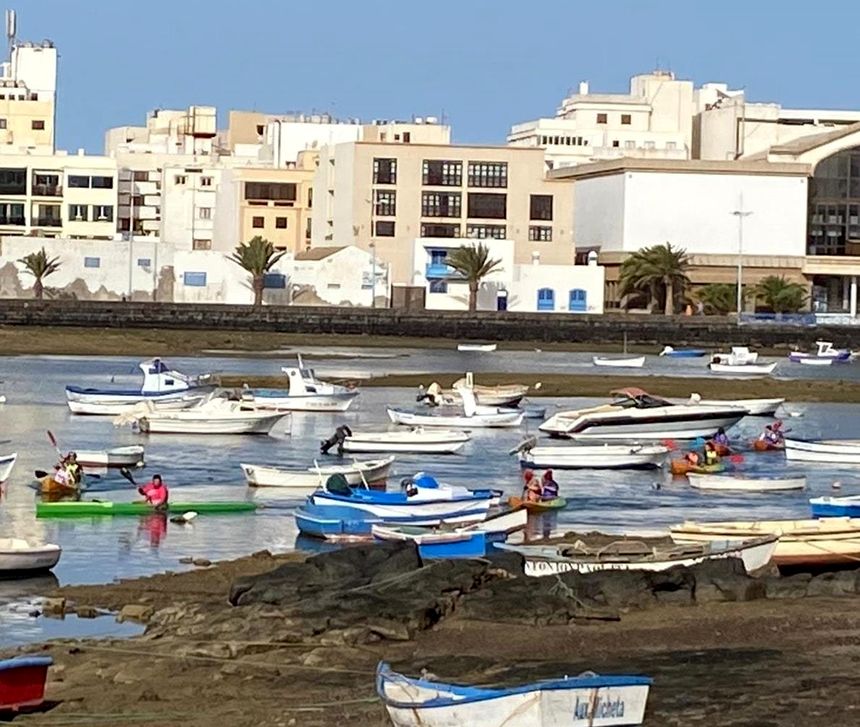 Limpieza de los fondos del Charco de San Ginés. Voluntarios participantes
