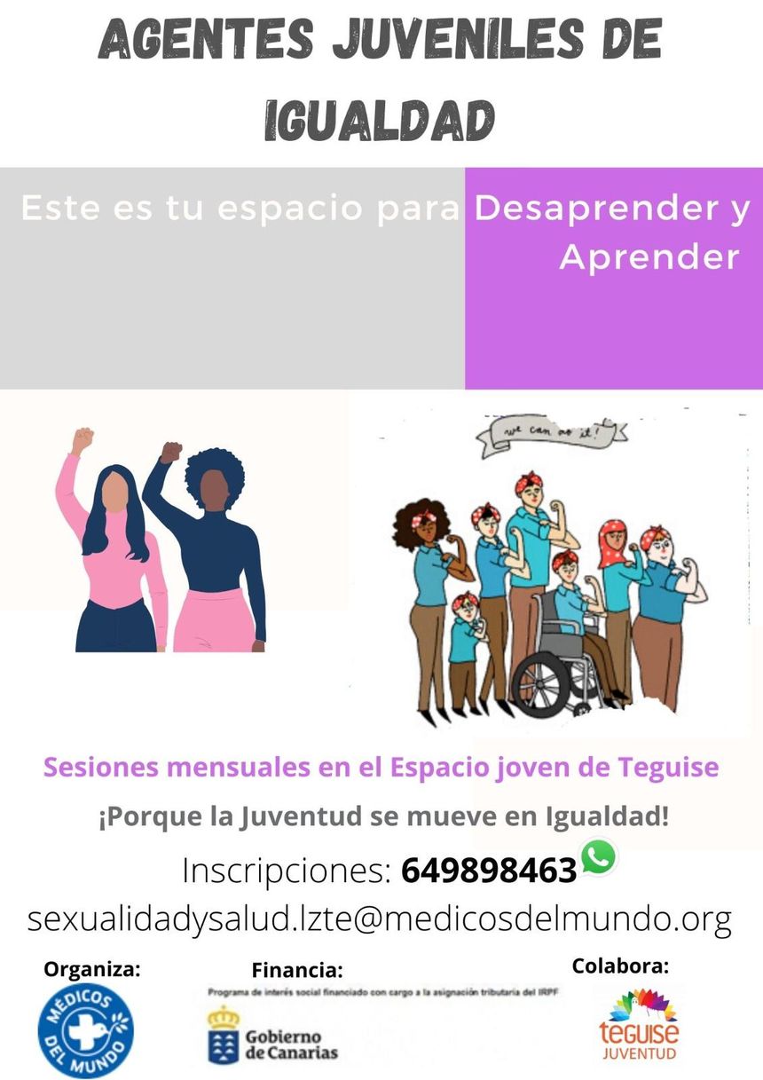CARTEL IGUALDAD ESPACIO JOVEN TEGUISE