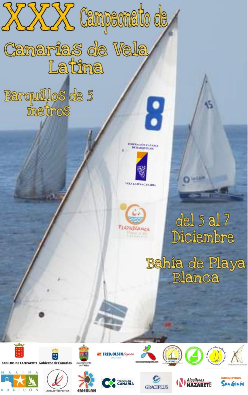 Cartel XXX Campeonato de Canarias Barquillos de Vela Latina