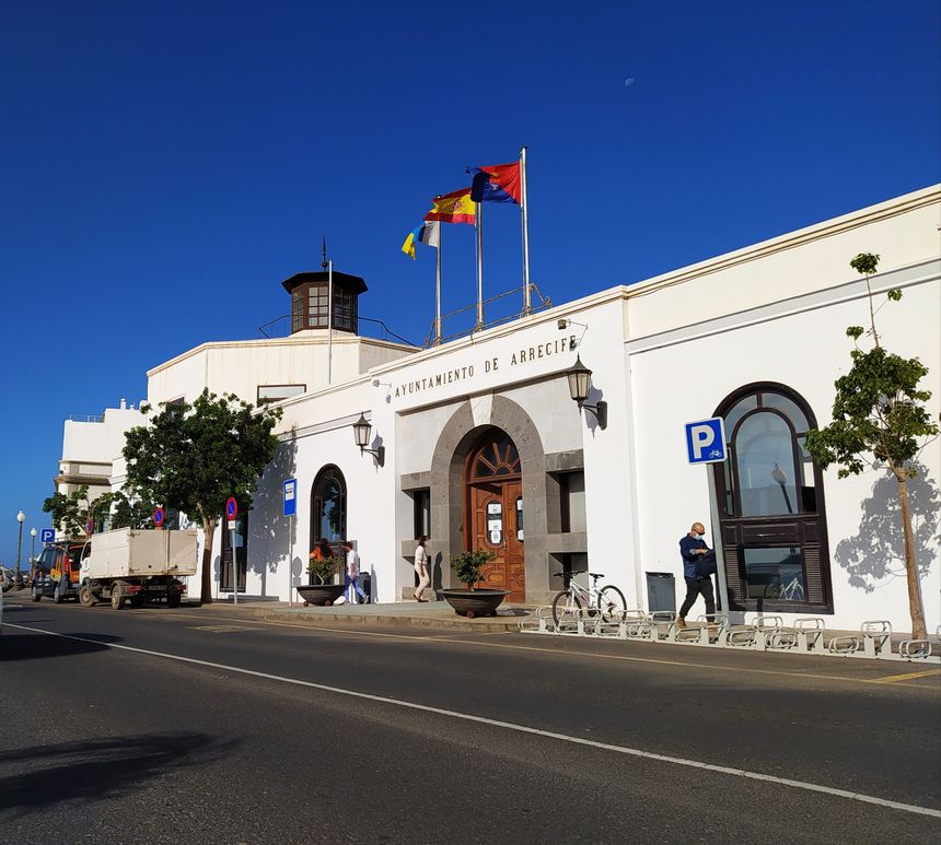 Edificio del  Ayuntamiento de Arrecife. Imagen de este miércoles 7 de octubre de 2020