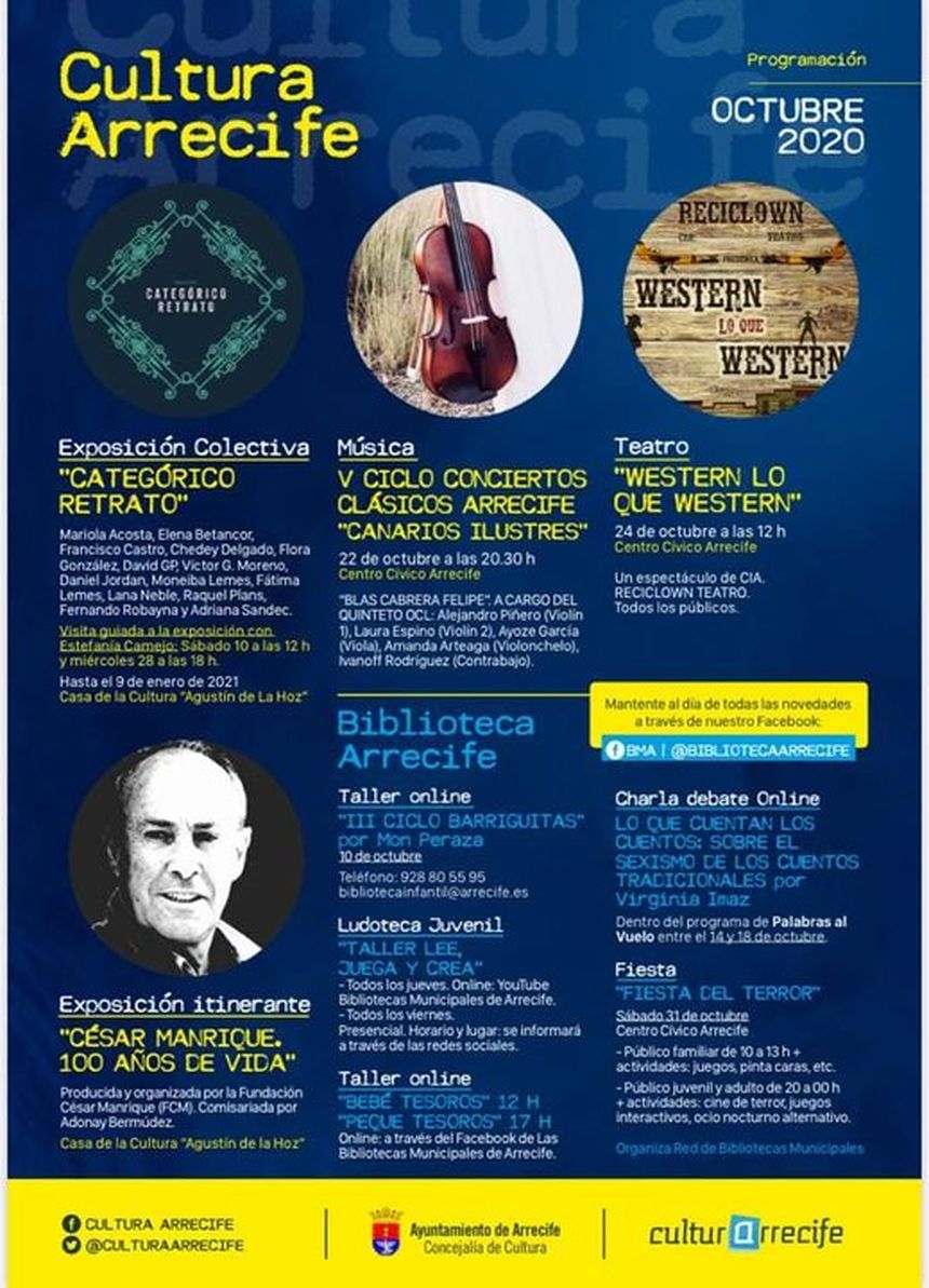 Calendario cultural octubre