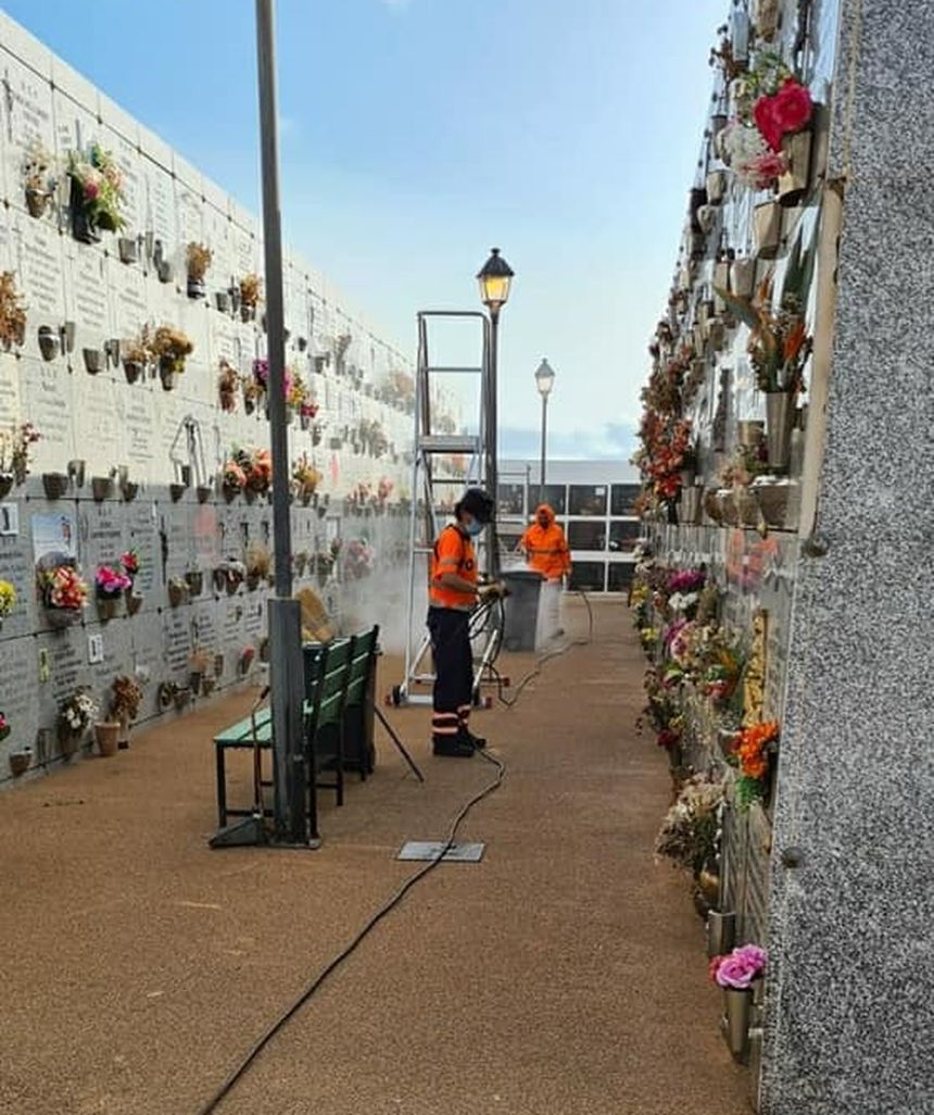Protección Civil de Arrecife redobla la desinfección de San Román