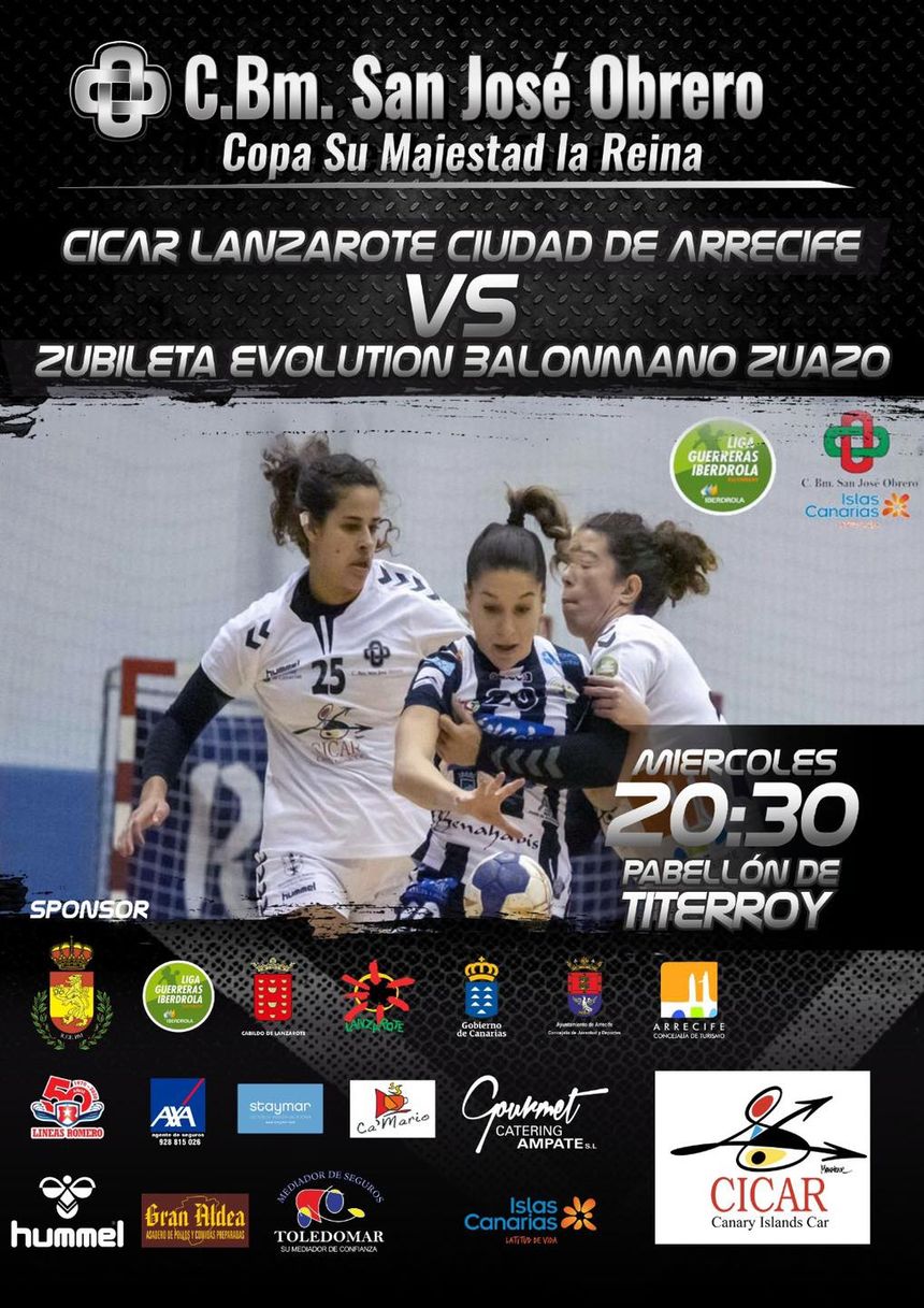 Cartel. San José Obrero vs BM Zuazo