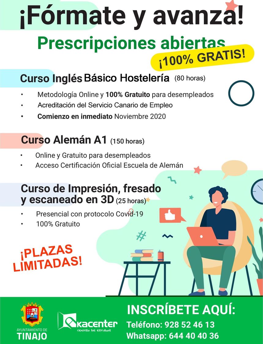 Cartel del curso de Tinajo.