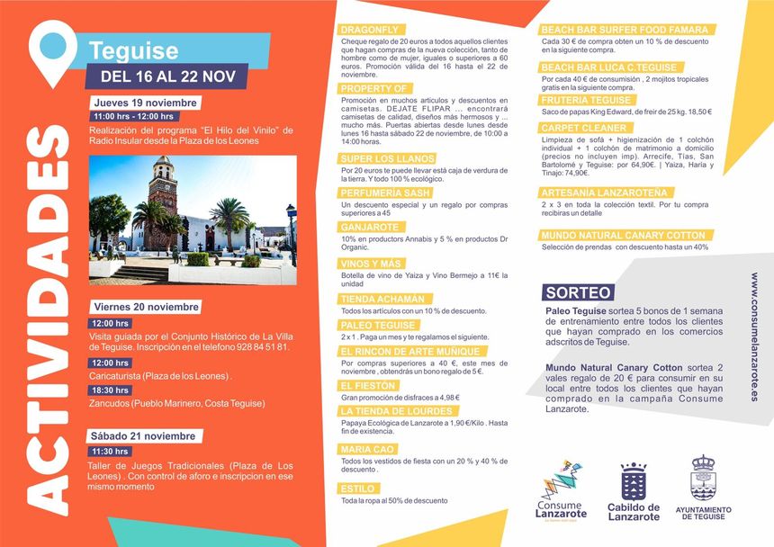 ACTIVIDADES TEGUISE CONSUMO