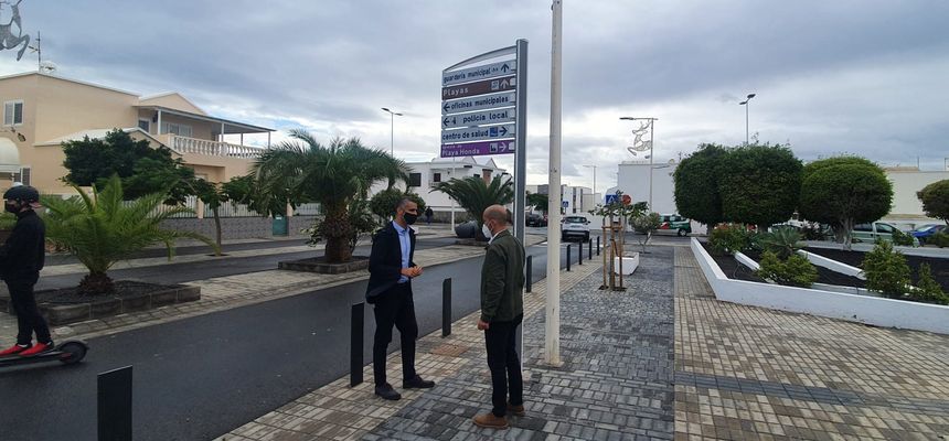 ALCALDE SB Y CONCEJAL SERVICIOS PÚBLICOS VISITANDO OBRAS SEÑALIZACIÓN 1