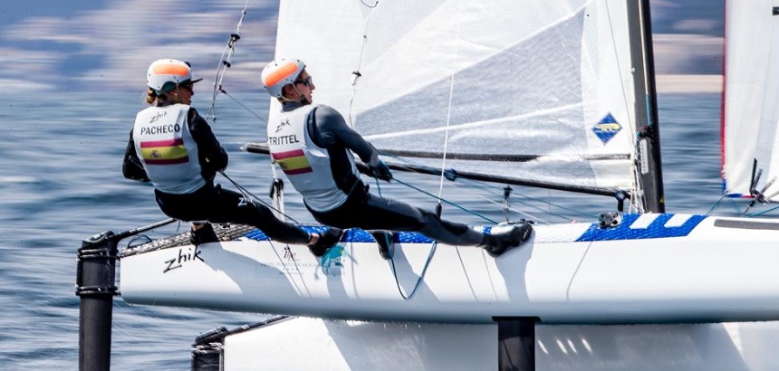 Tara Pacheco y su compañero en acción