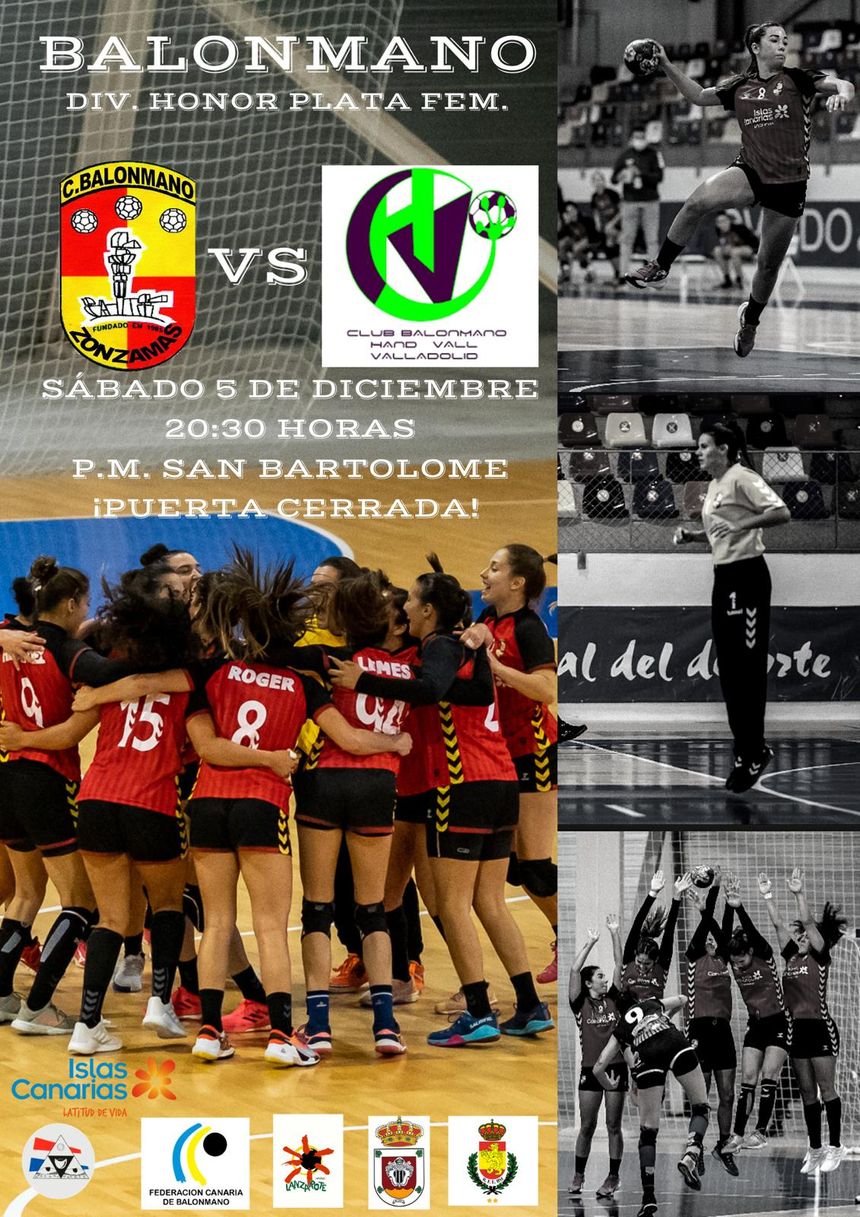 Cartel. CB Zonzamas vs Valladolid