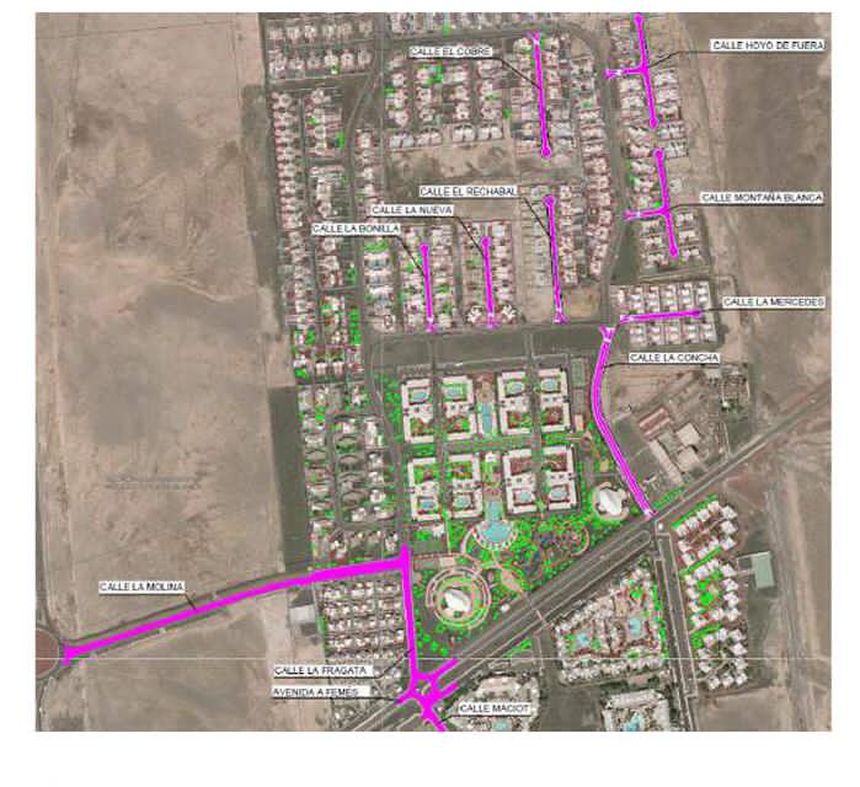 Mapa de las actuaciones a realizar