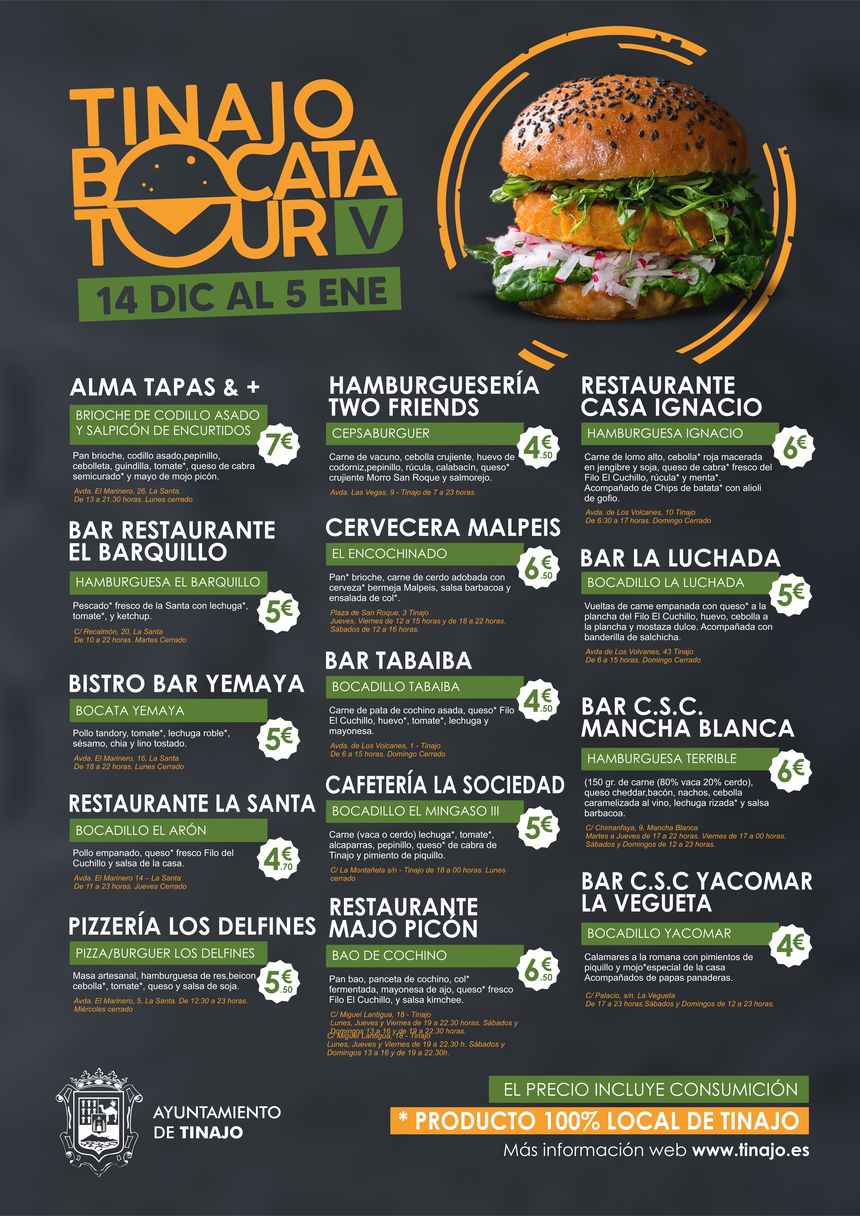 AAFF CARTEL BOCATA TOUR - LOCALES