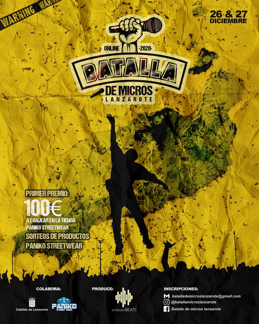 Cartel Batalla de Micros Online Lanzarote 2020