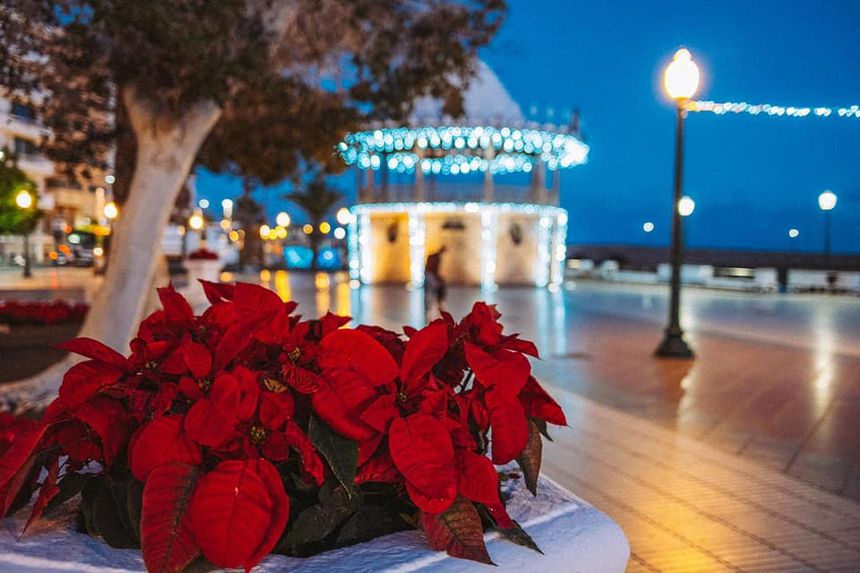 La iluninación navideña de Arrecife está presente en el Parque José Ramírez Cerdá