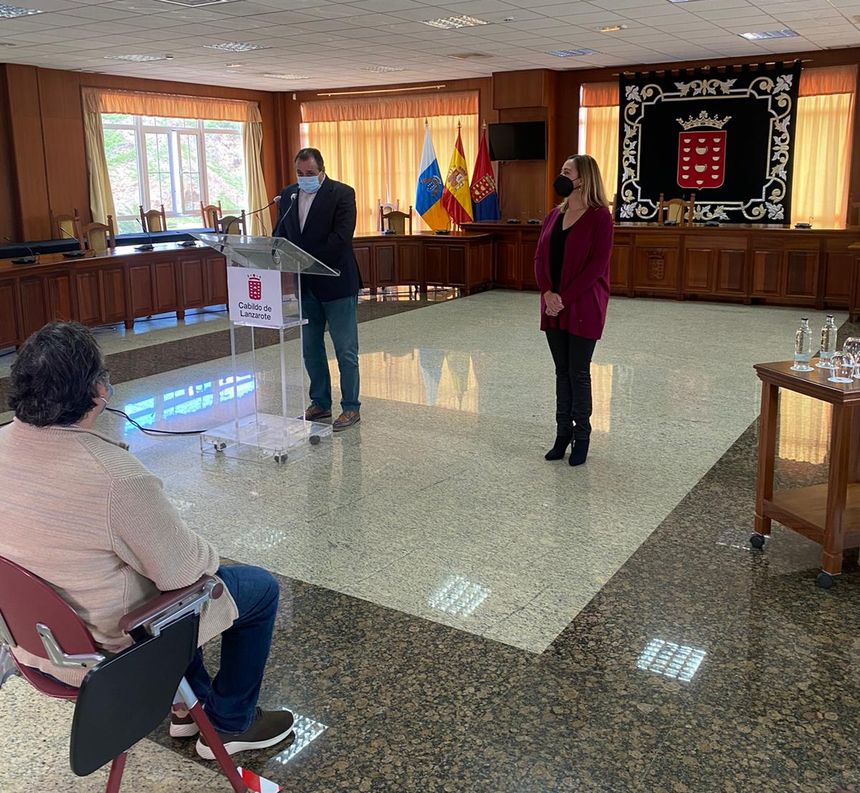 Rueda de prensa en el Cabildo de Lanzarote
