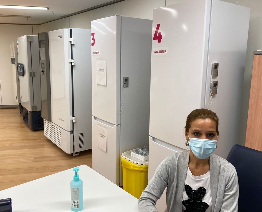 Begoña Reyero durante el encuentro