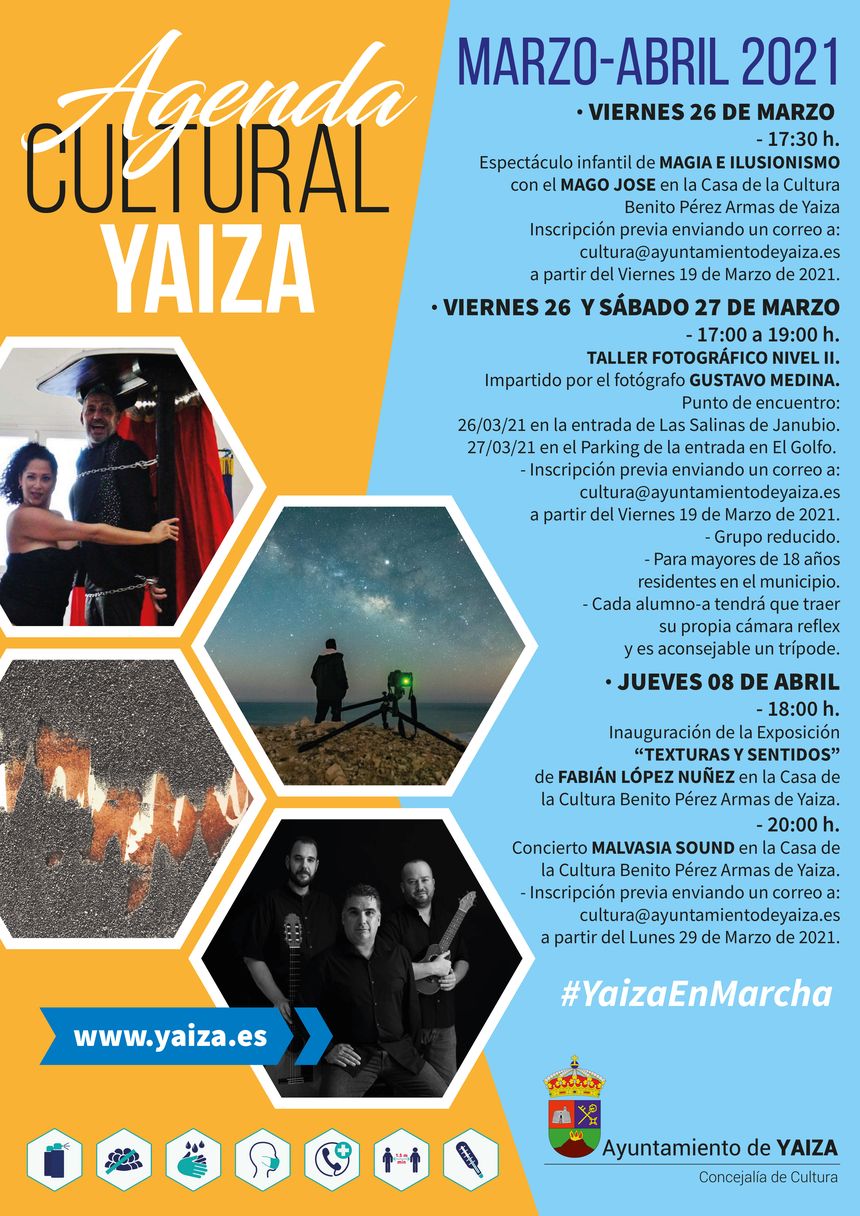 Agenda Marzo - Abril 2021