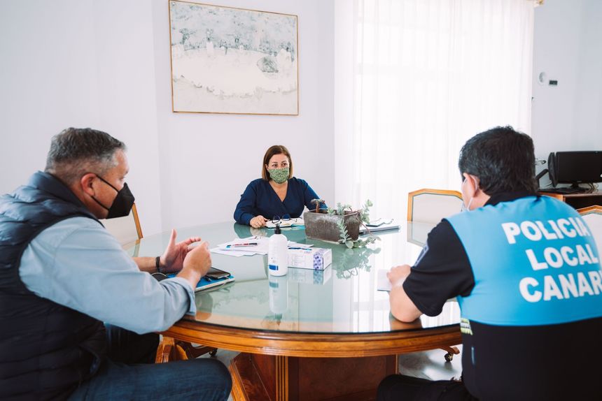 Arrecife despliega un dispositivo especial este fin de semana, tra finalizar el toque de queda. Reunión en la alcaldía