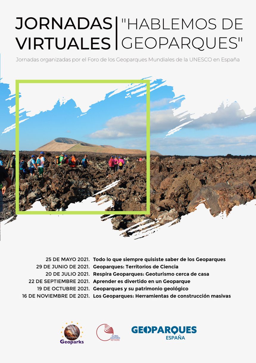 Cartel Jornadas Virtuales 'Hablemos de Geoparque'