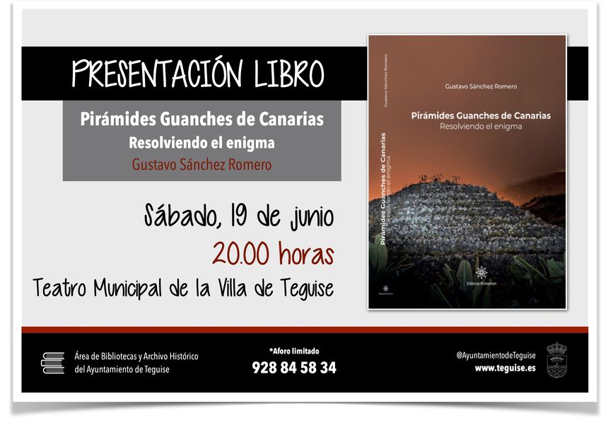 PRESENTACIOìN LIBRO TEGUISE PIRAìMIDES GUANCHES