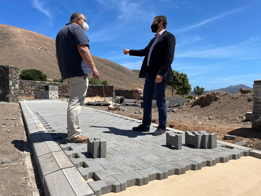 Visita obras de mejoras y accesibilidad merendero de La Degollada