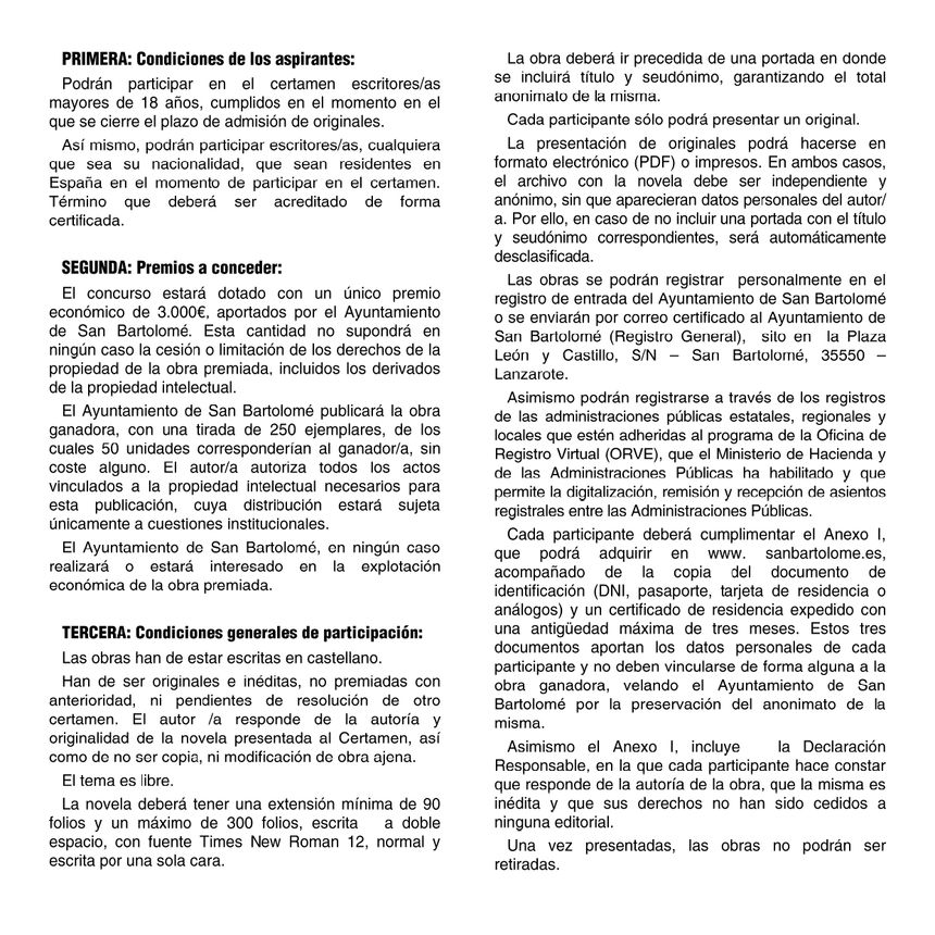 BASES II CERTAMEN DE NOVELA DE SAN BARTOLOMÉ LA BALSA DE PIEDRA SARAMGAO-SAN BARTOLOMÉ (2)_page-0002