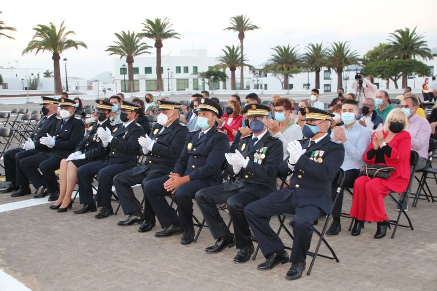 Acto en la Plaza de La Alameda de Yaiza