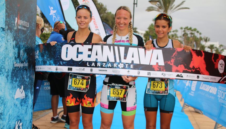 Ocean Lava Lanzarote. Podio Femenino Supersprint (1)