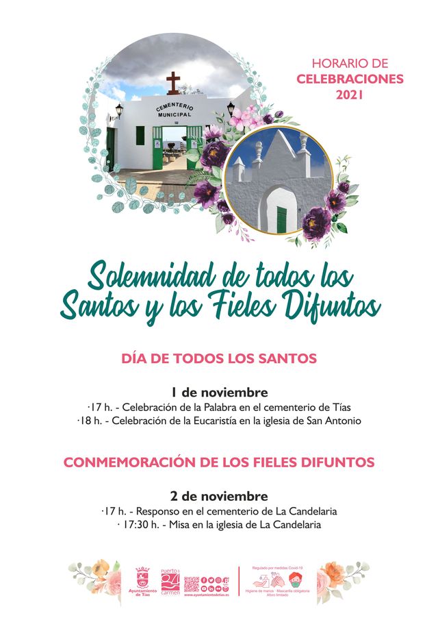 1 nov Festividad de los todos los Santos y Fieles Difuntos 2021