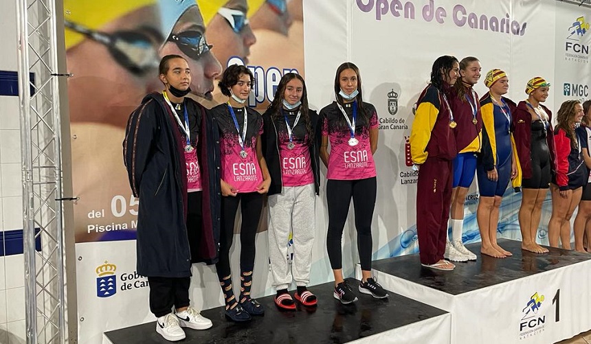 Marcas 4x100m L  foto Plata