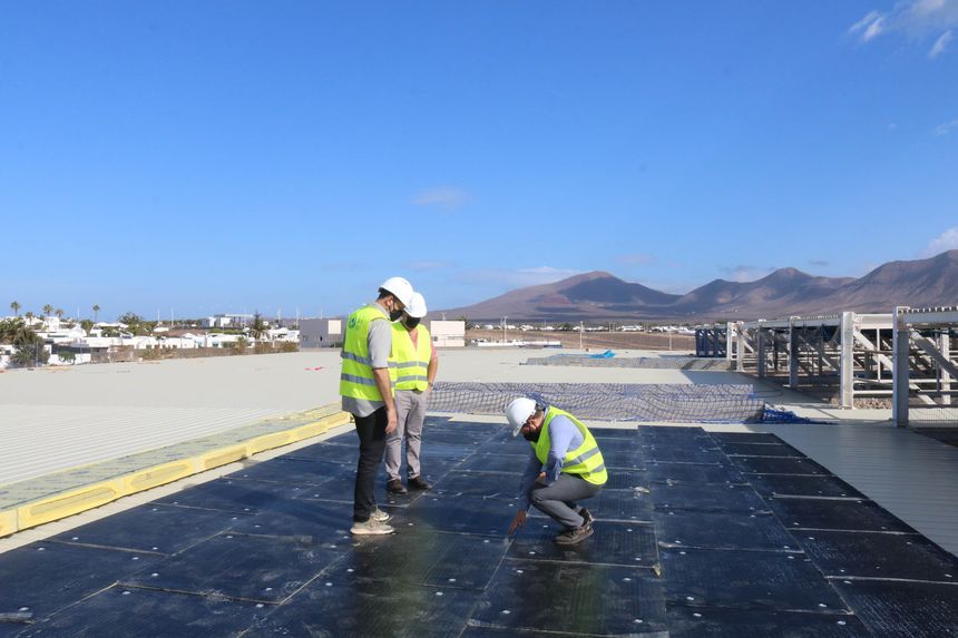 Cubierta del pabellón