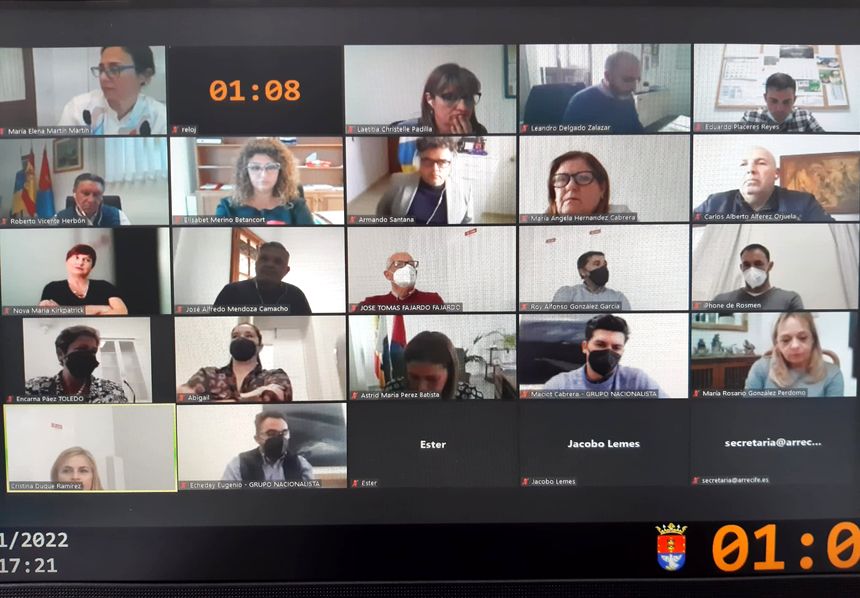 Pleno extraordinario por videollamada